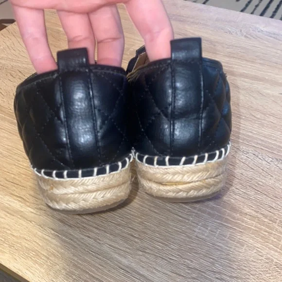 🪩Steve Madden Black Palamo Quilted Espadrilles! - Picture 5 of 7
